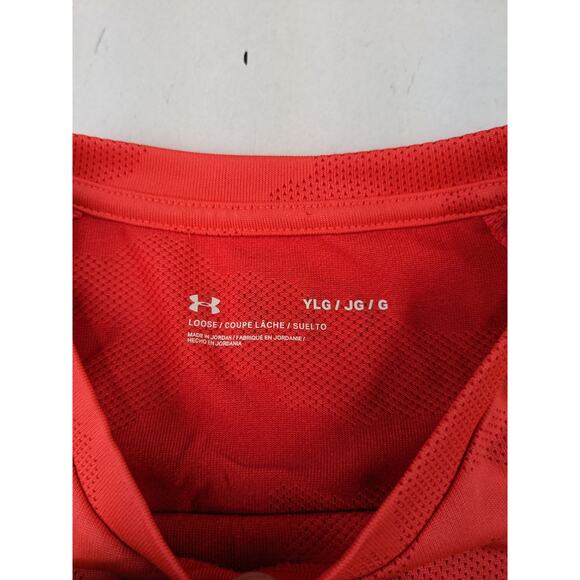 Under Armour Coral Orange Athletic Tee - Picture 3 of 4
